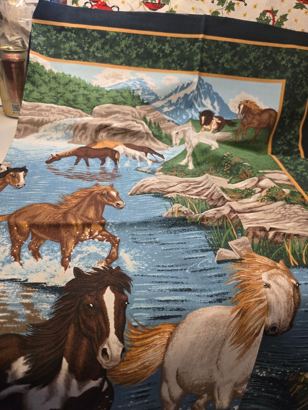 River Run by Springs Industries - Panel w/coordinating fabric - Total 6.5 Yards